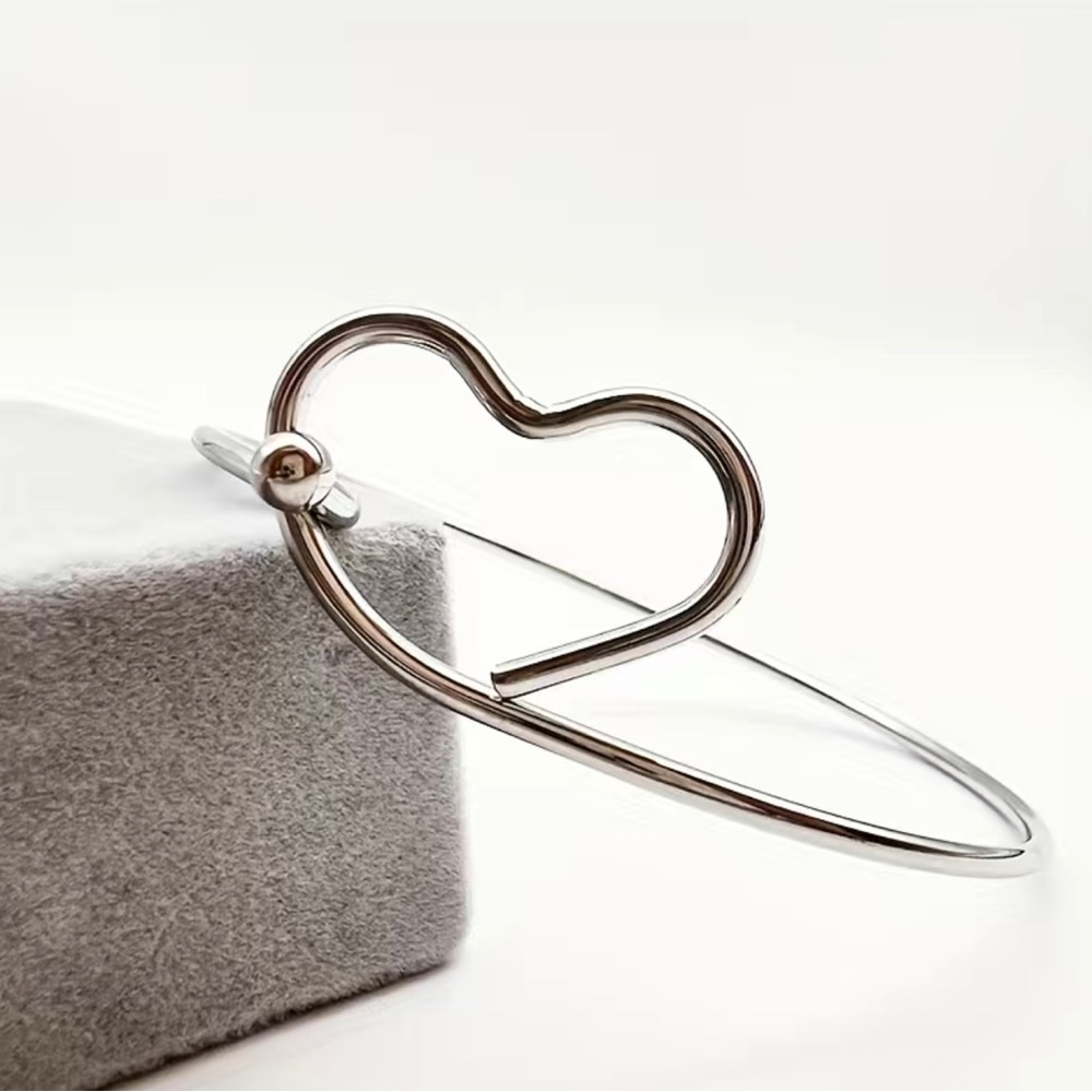 1pc Love Theme Stainless Steel Bracelet